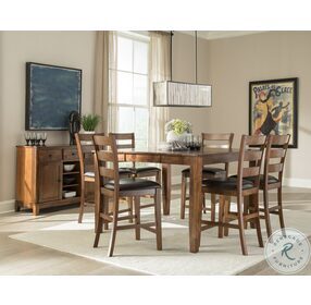 Kona Brandy Extendable Gathering Height Dining Table