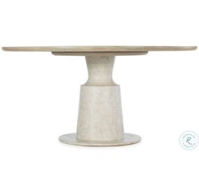 Cascade Soft Taupe And Textured Gesso Pedestal Dining Room Set