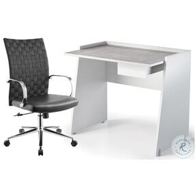 Marco White And Light Gray Office Desk