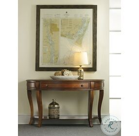 Brookhaven Distressed Medium Clear Cherry Console Table