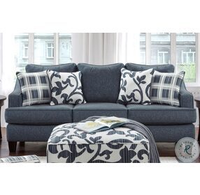 Truth or Dare Navy Living Room Set