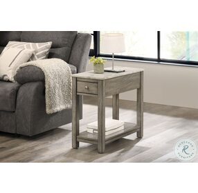 Noah Gray And Faux Marble Top End Table