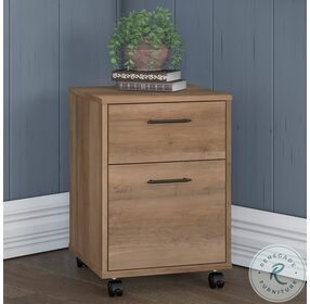 Key West Reclaimed Pine 2 Drawer Mobile File Cabinet