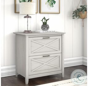 Key West Linen White Oak 2 Drawer Lateral File Cabinet