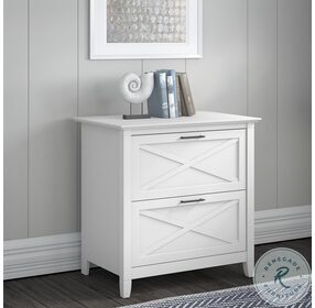 Key West Pure White Oak 2 Drawer Lateral File Cabinet