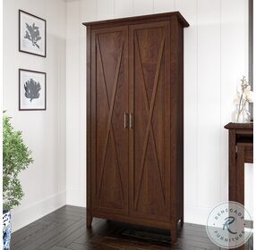 Key West Bing Cherry Tall Storage Cabinet with Doors