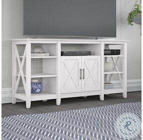 Key West Pure White Oak 65" Tall TV Stand