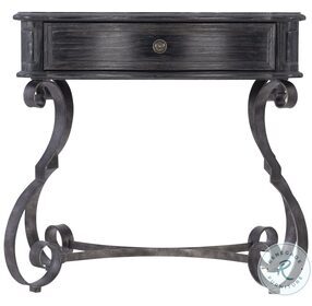 Villa Toscana Ember And Textured Carbone Nightstand