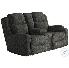 Marvel Charcoal Reclining Console Loveseat