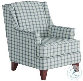 Howbeit Blue Spa Wing Back Accent Chair
