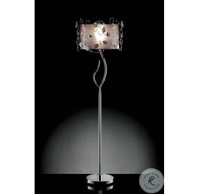 Elva Silver And Chrome Floor Lamp