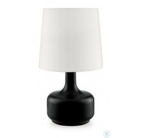 Farah Matte Black Table Lamp