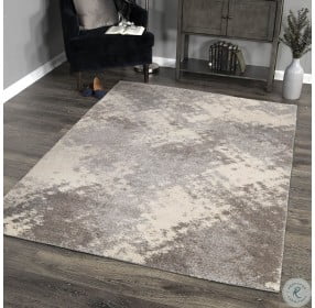 Airhaven Cream And Grey Small Area Rug