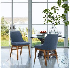 Azalea Blue Side Chair Set of 2