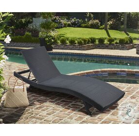 Cabana Black Wicker Outdoor Adjustable Lounge Chaise
