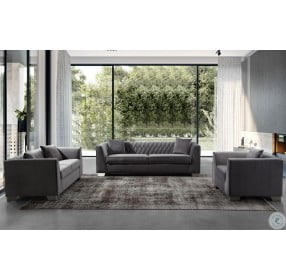 Cambridge Dark Grey Velvet Sofa