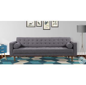 Element Dark Gray Linen Mid Century Modern Living Room Set