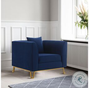 Everest Blue Fabric Chair