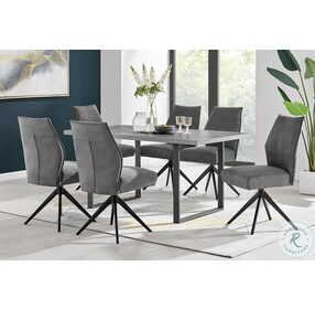 Fenton Gray And Black Dining Table