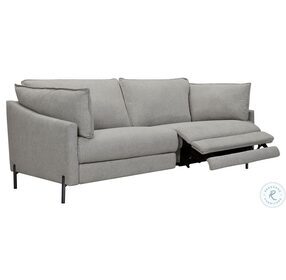 Juliett Gray Fabric Modern 80" Power Reclining Sofa