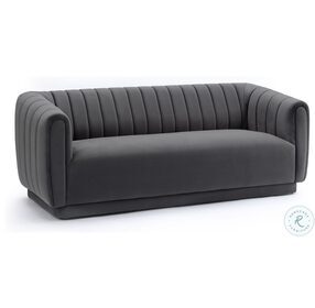 Kinsley Dark Grey Modern Velvet Sofa