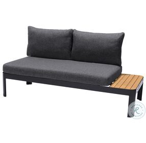 Portals Black And Grey Cushion Outdoor Sofa