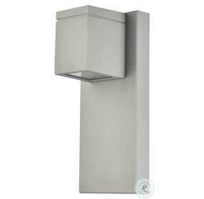 LDOD4007S Raine Silver Rectangle Outdoor Wall Light