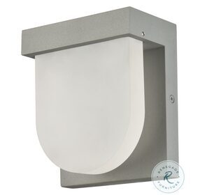 LDOD4009S Raine Silver Square Outdoor Wall Light