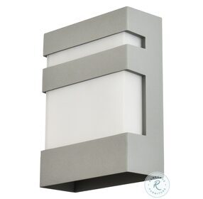 LDOD4010S Raine Silver Square Outdoor Wall Light