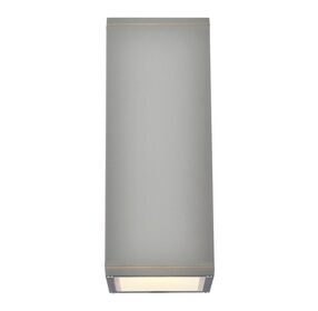 LDOD4042S Raine Silver Rectangle Outdoor Wall Sconce
