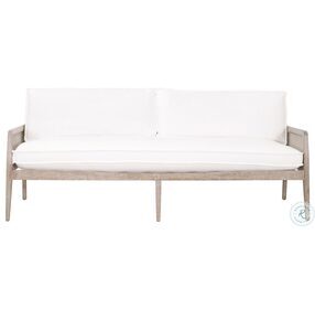 Leone Peyton Pearl And Natural Gray Settee