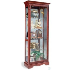 Lighthouse Andante Candlelight Cherry Curio Cabinet