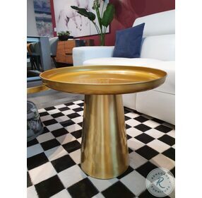 Lisa Gold Round End Table