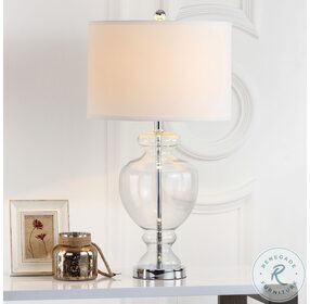Morocco Clear 27" Glass Table Lamp Set of 2