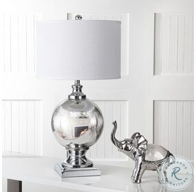 Alcott Silver 28" Mercury Glass Table Lamp