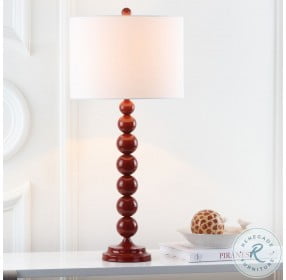 Jenna Red 31" Stacked Ball Table Lamp Set of 2