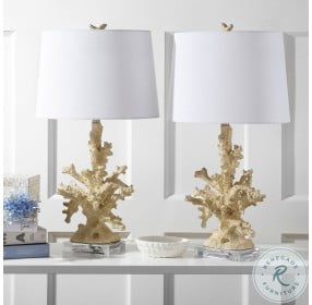 Coral Branch Cream 28" Table Lamp Set of 2