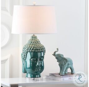 Serenity Blue 31" Buddha Table Lamp Set of 2