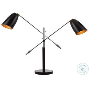 Mavis Black 32" Adjustable Table Lamp