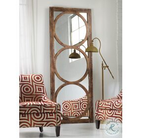 Encircle Medium Wood Floor Mirror