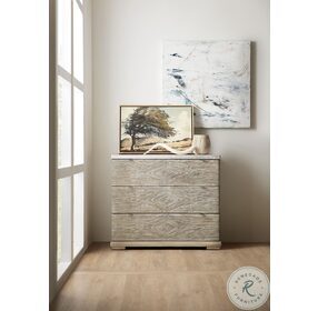 Amani Brie And Crema Marble Three Drawer Accent Chest