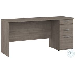 Logan Silver Maple 65" Home Office Set with Drawers