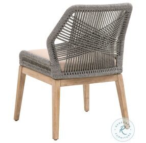 Loom Light Gray And Platinum Rope Dining Chair Set of 2