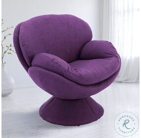 Relax-R Purple Fabric Port Leisure Accent Chair