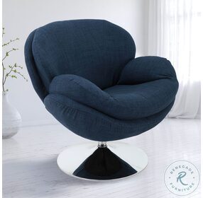 Relax-R Denim Fabric Strand Leisure Accent Chair