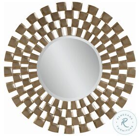 Chequers Silver Leaf Wall Mirror