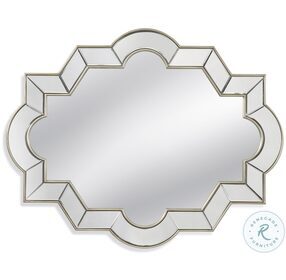Azusa Champagne Silver Leaf Wall Mirror