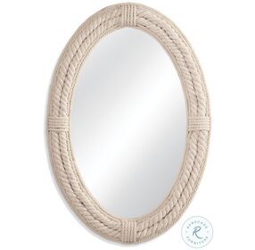 Mila White Oval Wall Mirror