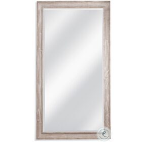 Kibbe Distressed White Ash Rectangular Floor Mirror