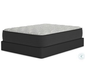 Palisades Plush Gray And Blue Full Mattress with Foundation